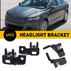 Set of 4 Headlight Lamp Mount Brackets for Ford Fusion Lincoln MKZ (2013–2016) EOJ