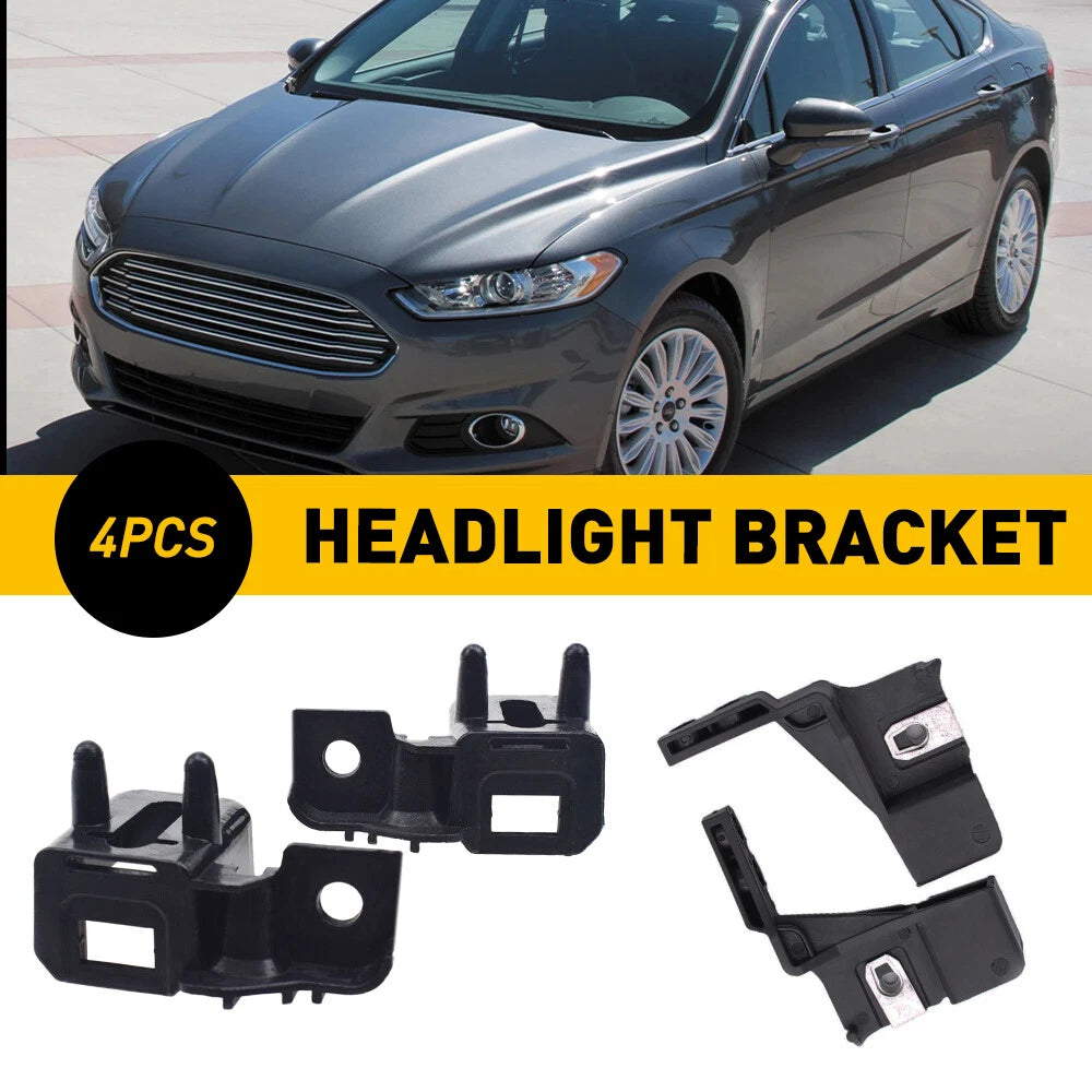 Set of 4 Headlight Lamp Mount Brackets for Ford Fusion Lincoln MKZ (2013–2016) EOJ