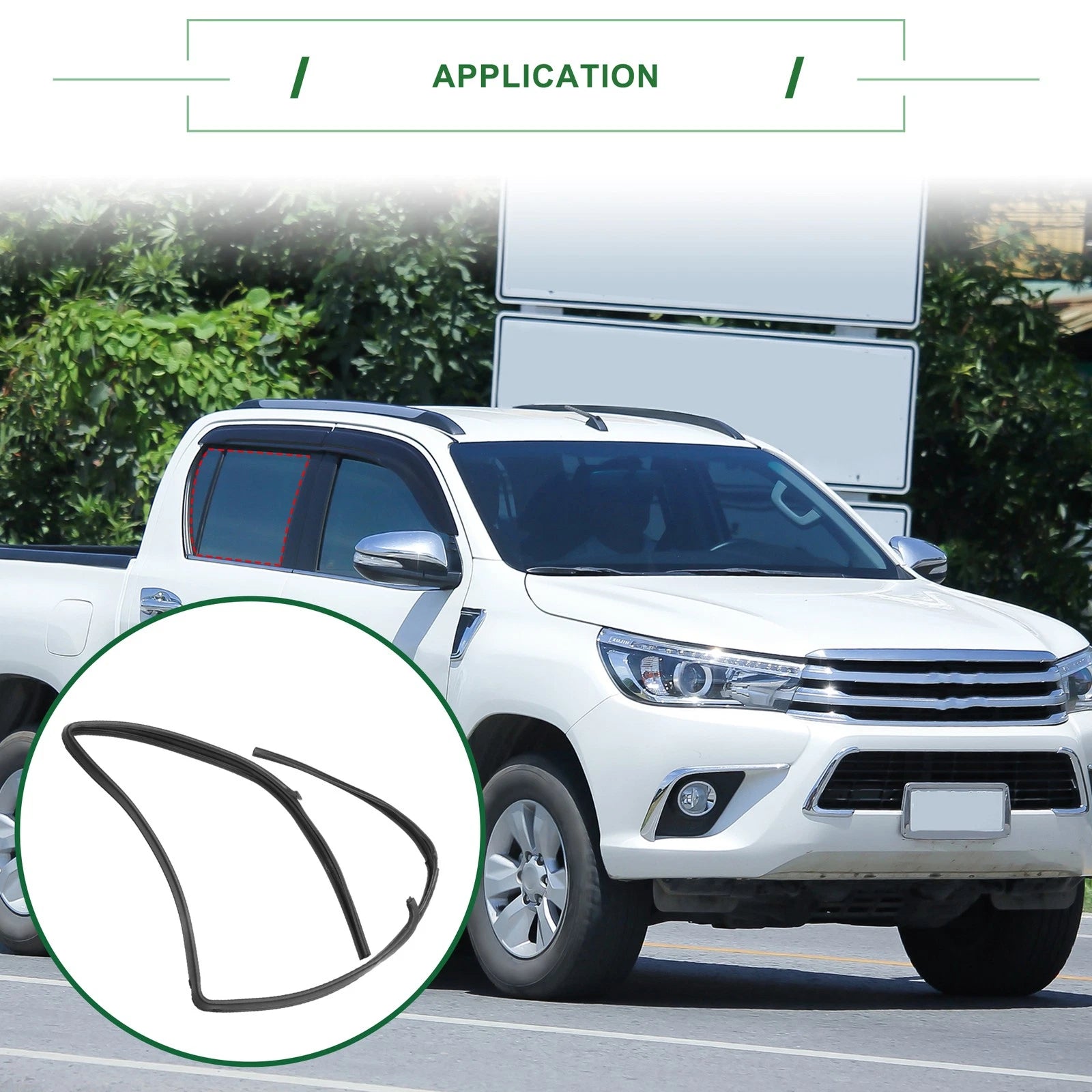 1 Pc Rear Right Door Window Run Channel Seal Strip No. 6814289103 for Toyota 