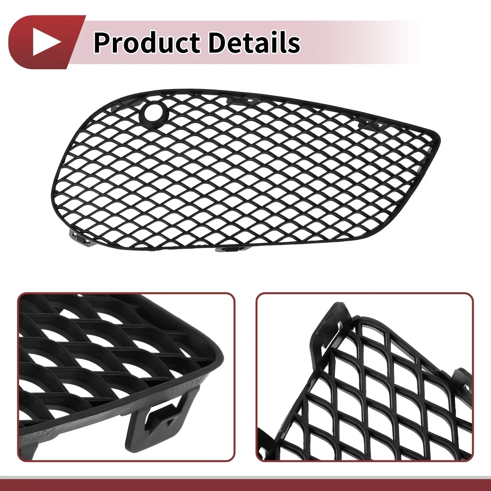 Front Right Fog Light Grill for Mercedes-Benz C350e (2016-2018)