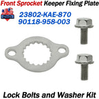 Set of 4 Front Sprocket Lock Bolts Washers for Honda TRX 400EX XR400R (2000–2007)