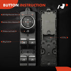 Front Left Power Window Switch for Ford F-150 (2015-2020)