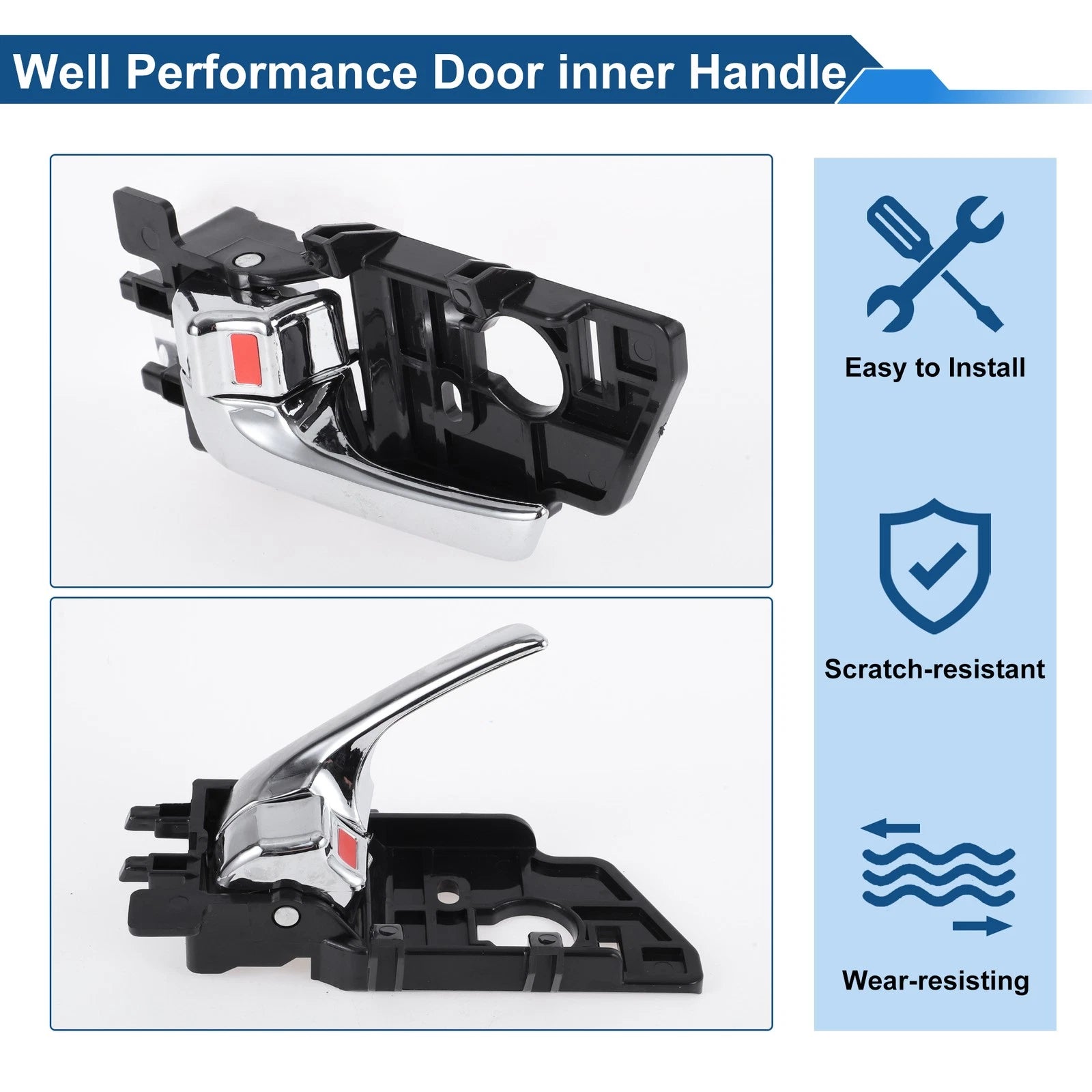 Front Passenger Side Interior Door Handle for Kia Forte (2009–2012) No. 826101X000