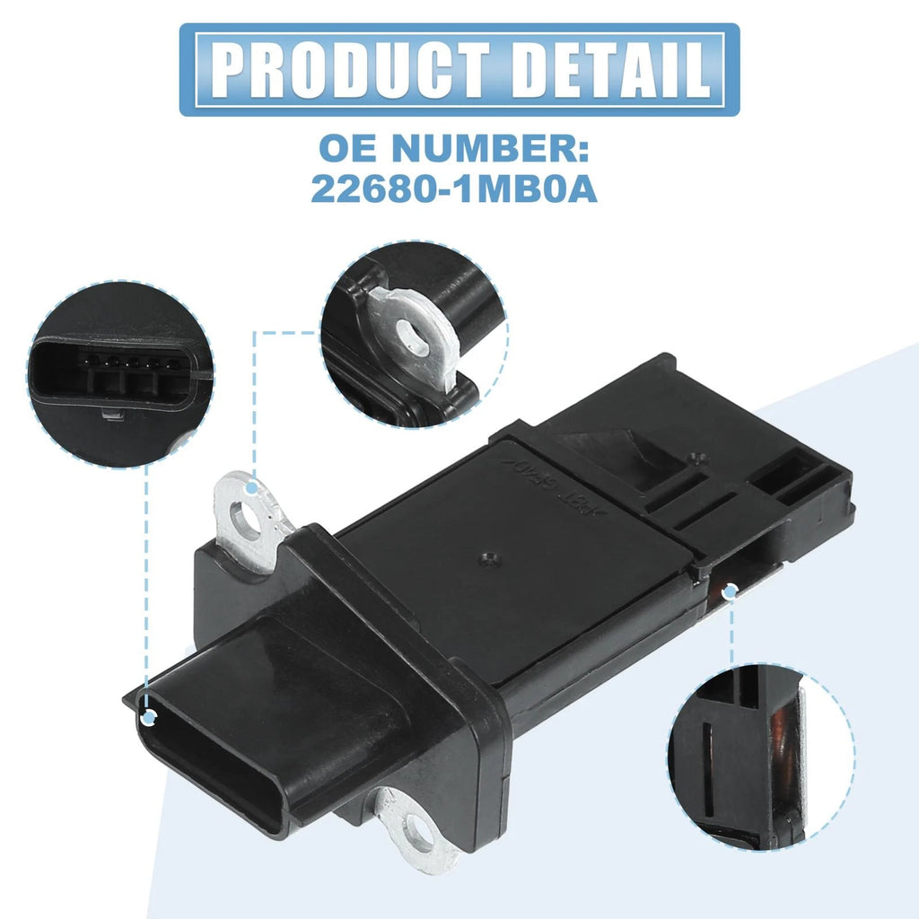 Mass Air Flow Sensor for Nissan Juke (2011–2017) No.22680-1MB0A