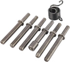 7Pcs Pneumatic Air Rivet Hammer Tool Set with Chisel Bits