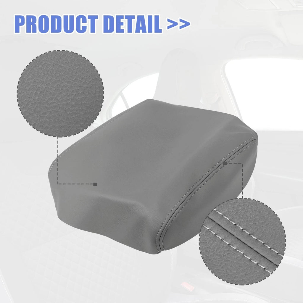 Center Console Lid Armrest Cover for Honda Pilot (2009–2015) Gray