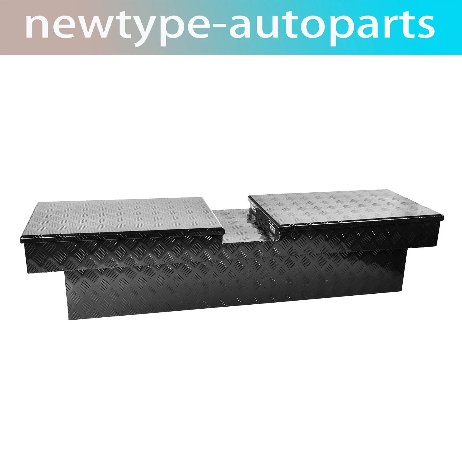 69" Aluminum Double Lid Gull Wing Tool Box for Truck Pickup
