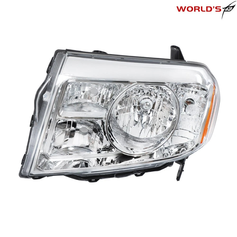 Left Headlight for Honda Pilot (2009–2011) Halogen Chrome