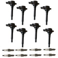 Set of 8 Ignition Coils & Iridium Spark Plugs for Mercedes-Benz E63 AMG (2010–2016)