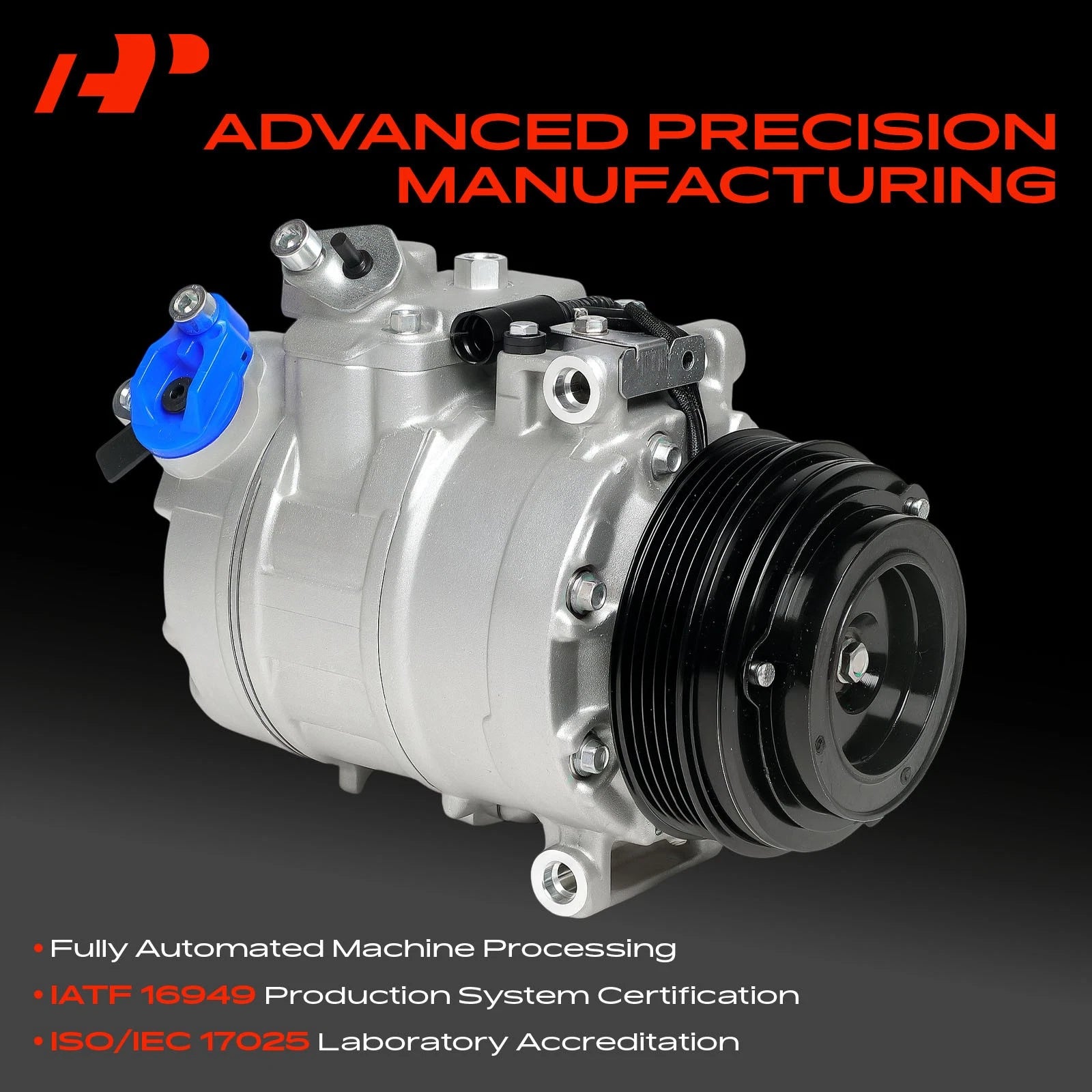 A/C Compressor with Clutch for BMW E36 320i, E46 323i (1992-2000)
