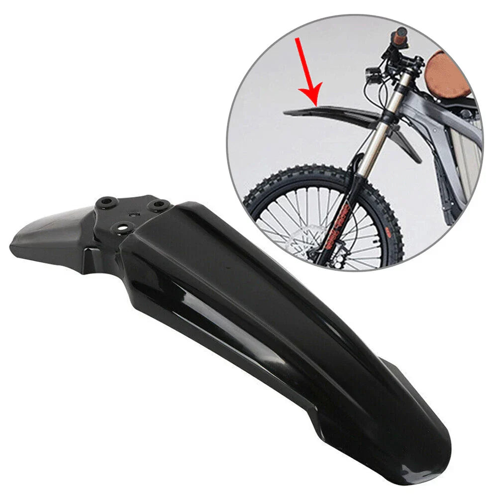 Black Front Fender Mudguard Cover for Sur-Ron Light Bee X (2018-2023)