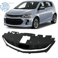 Front Upper Grille for Chevy Sonic (2017–2020) Matte Black Honeycomb Chrome