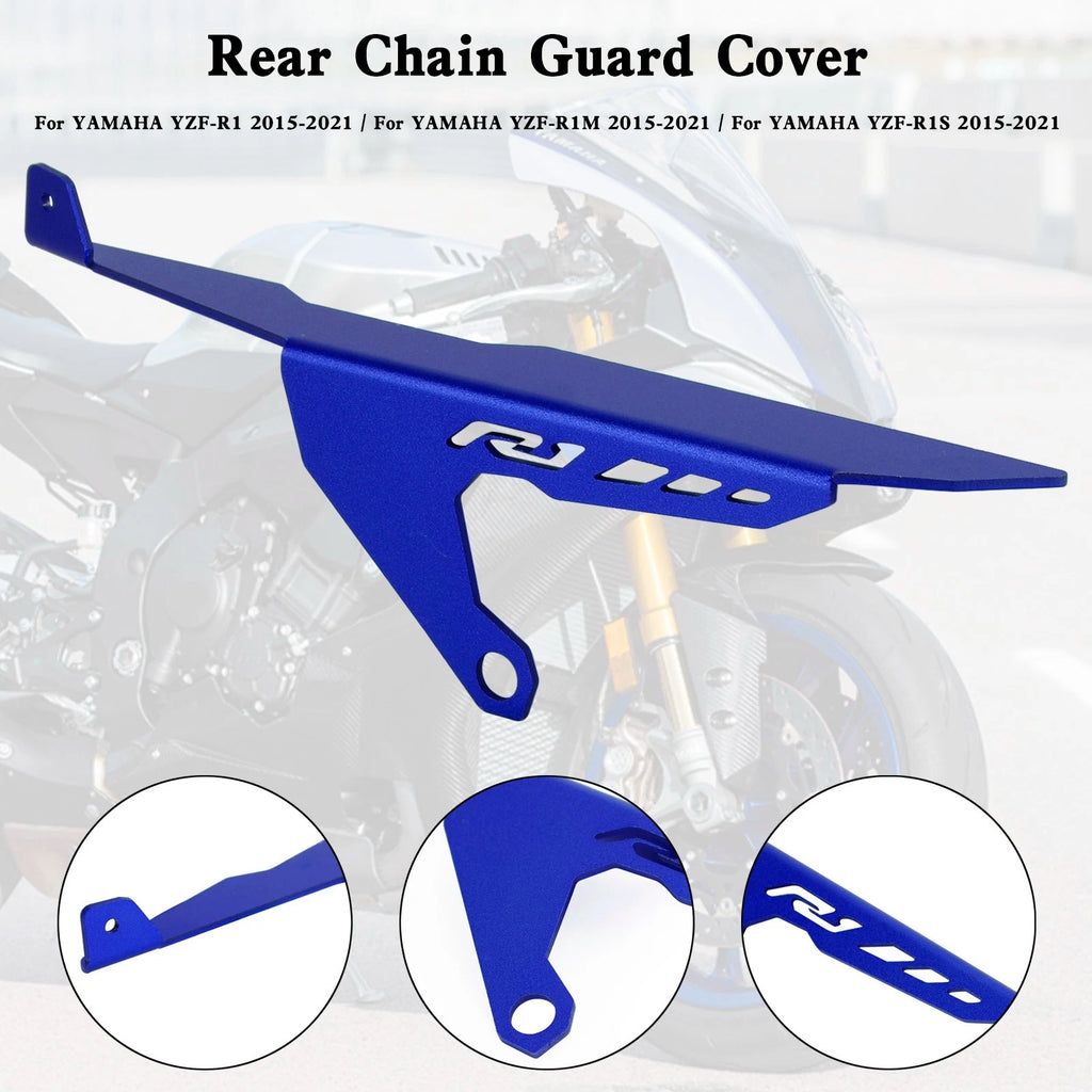 Rear Sprocket Chain Guard Cover for Yamaha YZF R1 R1M R1S (2015–2021) Blue