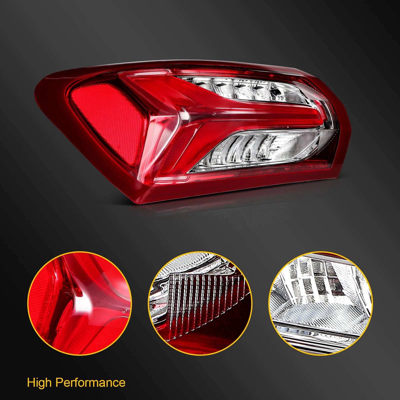Driver Left Outer Tail Light for Chevy Malibu (2019–2022) Red LED