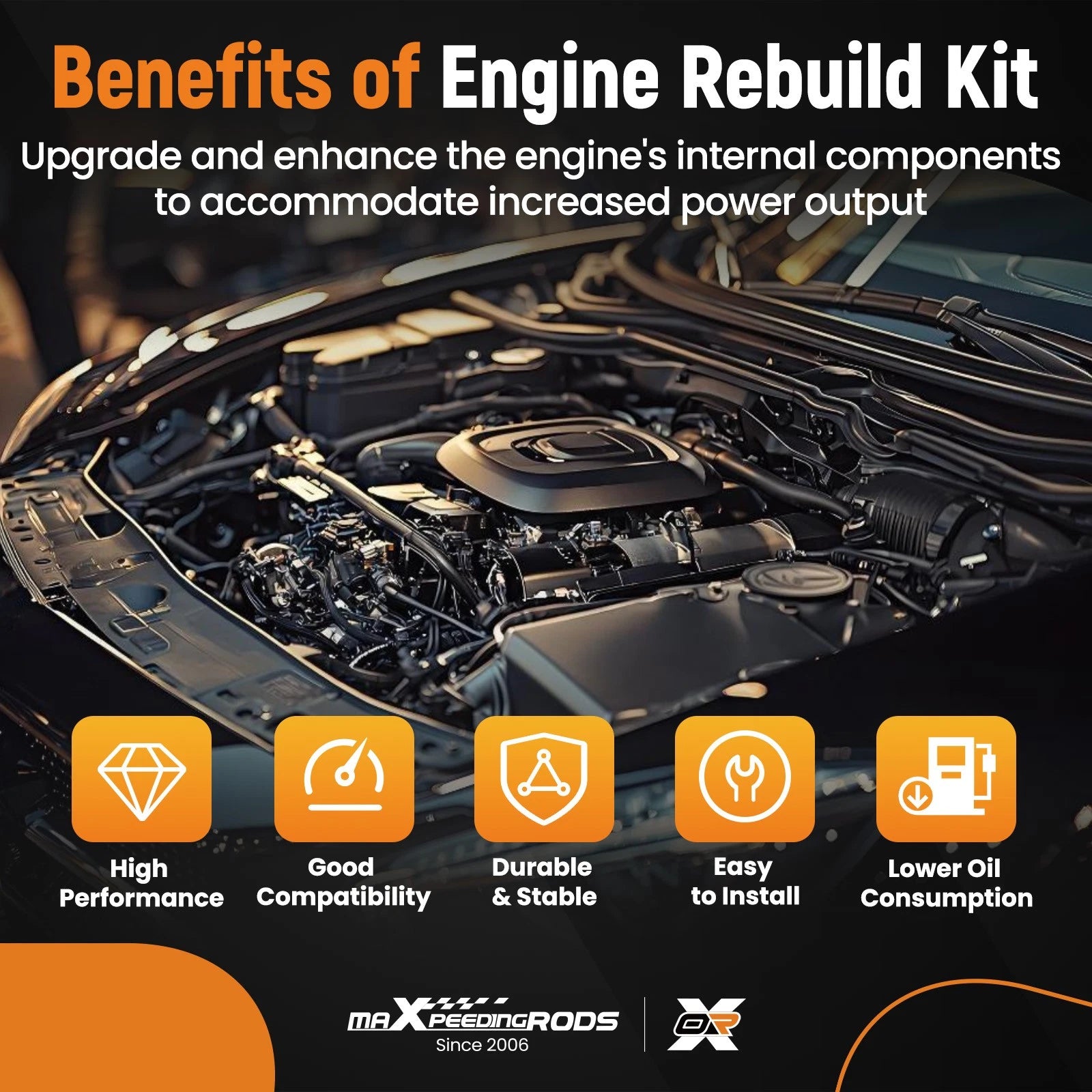 Engine Rebuild Piston Gasket Timing Kit for Hyundai Kia