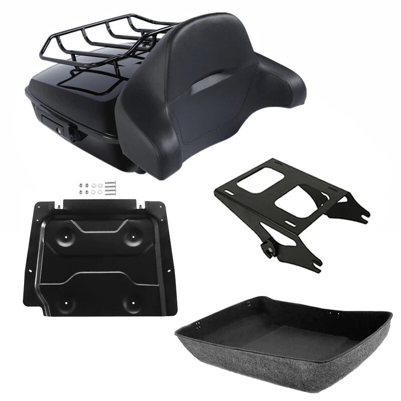 Chopped Trunk Pad Luggage Mount Rack for Harley Touring Street Glide (2014–2026)