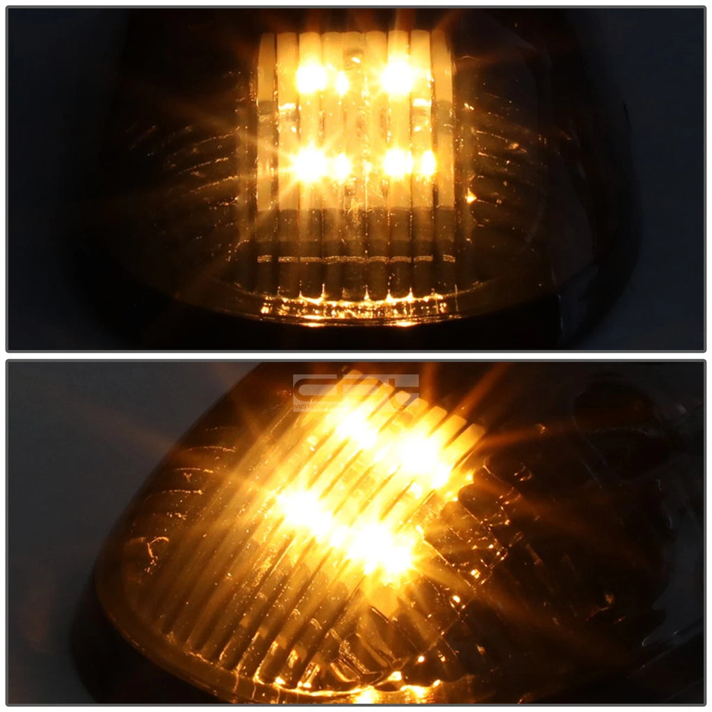 5Pcs Smoked Housing Yellow LED Cab Roof Running Light for Dodge Ram (1999–2001)