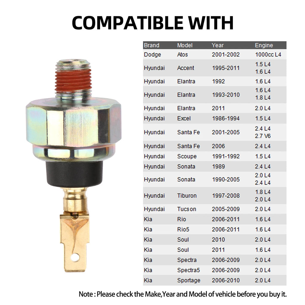 Engine Oil Pressure Sensor for Kia Spectra/Spectra5 (2006–2009) 9475021030