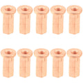 Set of 10 Copper Flange Nuts for BMW Exhaust Manifold to Cylinder Head