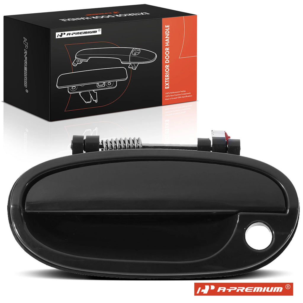Front Left Smooth Black Exterior Door Handle for Chevy Spark (2006–2009)