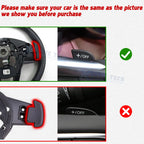 Black Forged Pattern Paddle Extended Shifter Trim for Mazda (2014-2021)