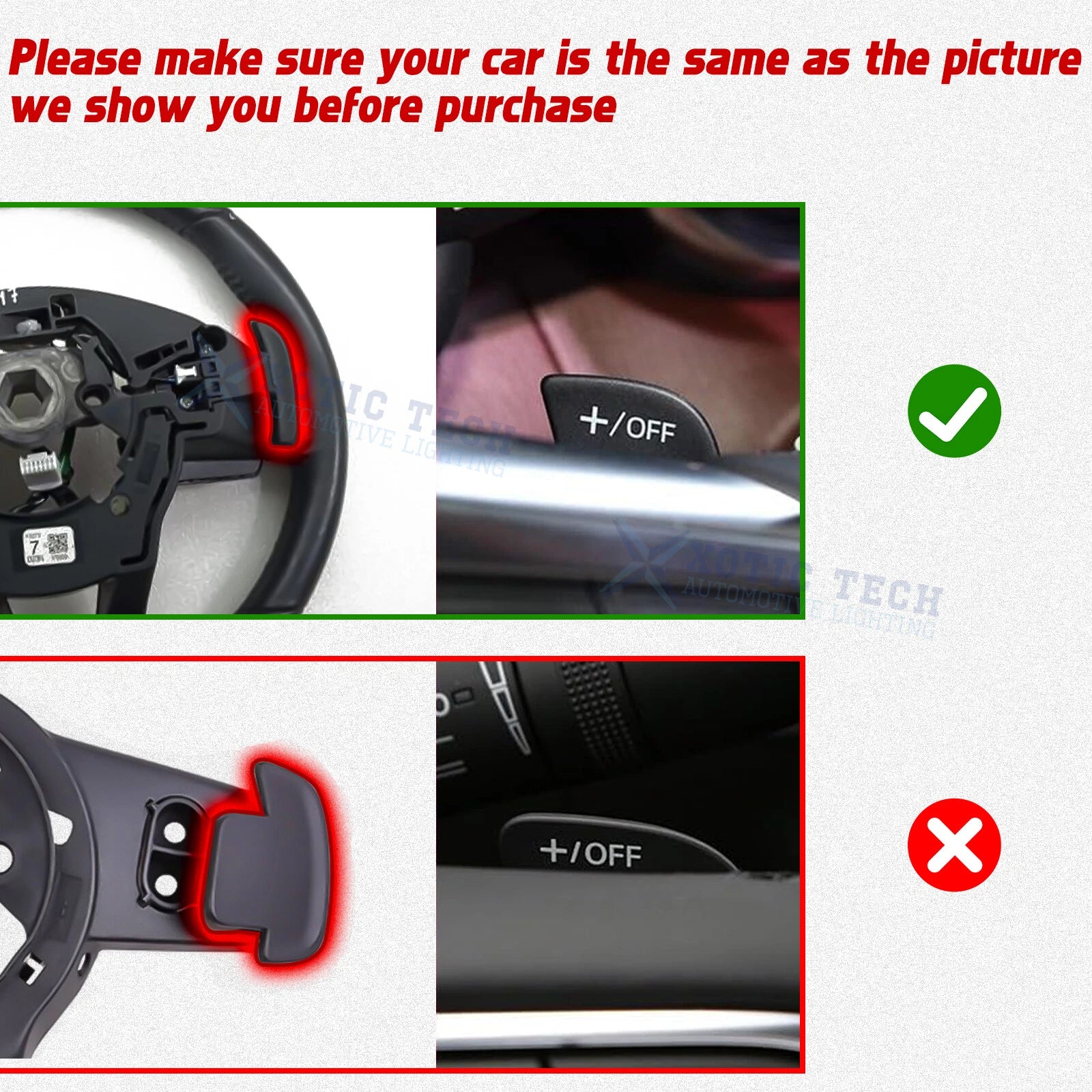 Black Forged Pattern Paddle Extended Shifter Trim for Mazda (2014-2021)