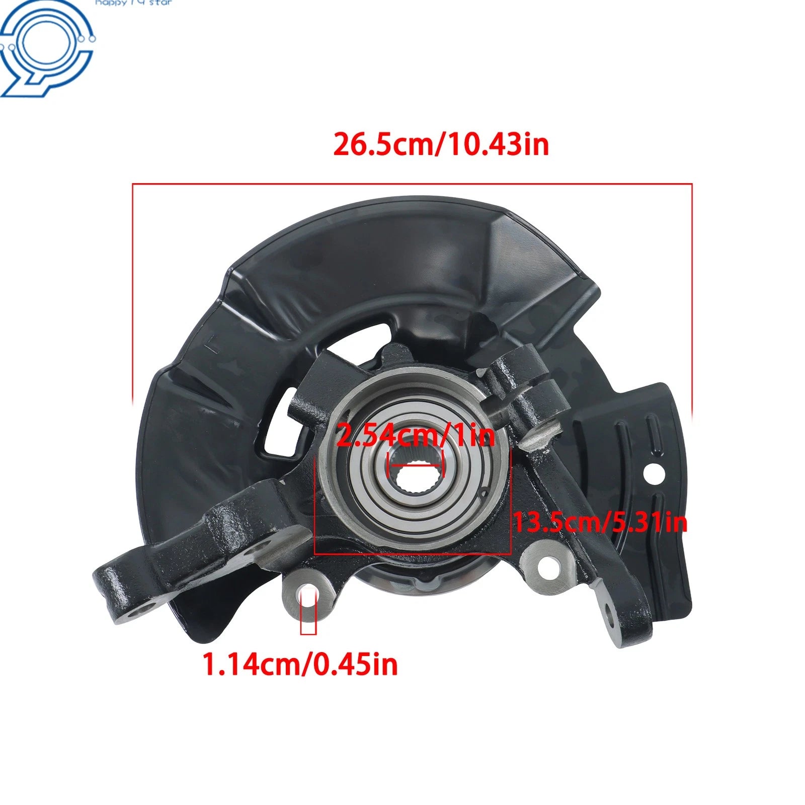 Wheel Hub Bearing Knuckle for Hyundai Sonata (2011-2013) Front Driver Side