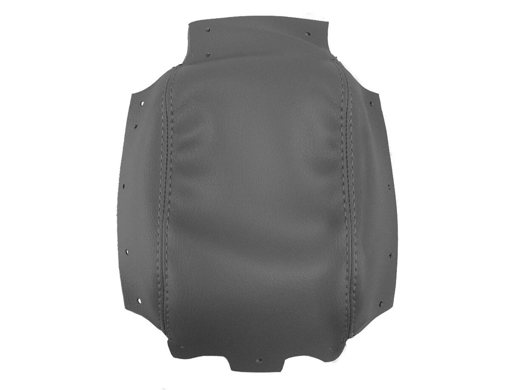 Leather Console Lid Armrest Cover for Volvo S40 (2004–2007) Gray