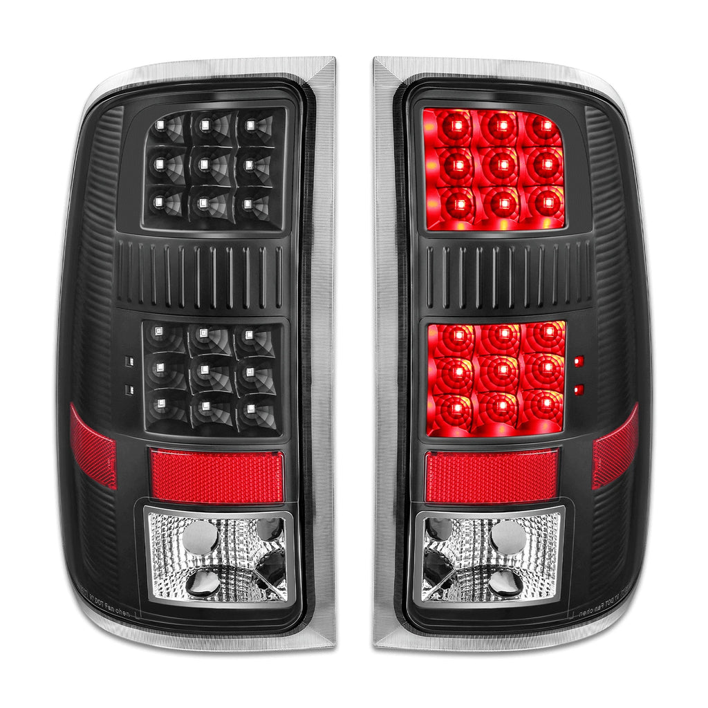 Full LED Tail Brake Light Stop Lamps for GMC Sierra 1500 2500 HD (2007–2014)