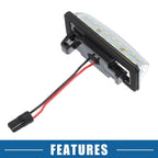 2X White 3528SMD LED License Plate Light 26510-9Y00A for Nissan Altima (2016–2018)