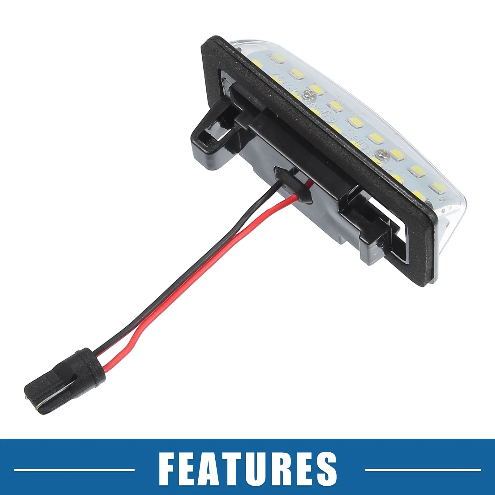 2X White 3528SMD LED License Plate Light 26510-9Y00A for Nissan Altima (2016–2018)