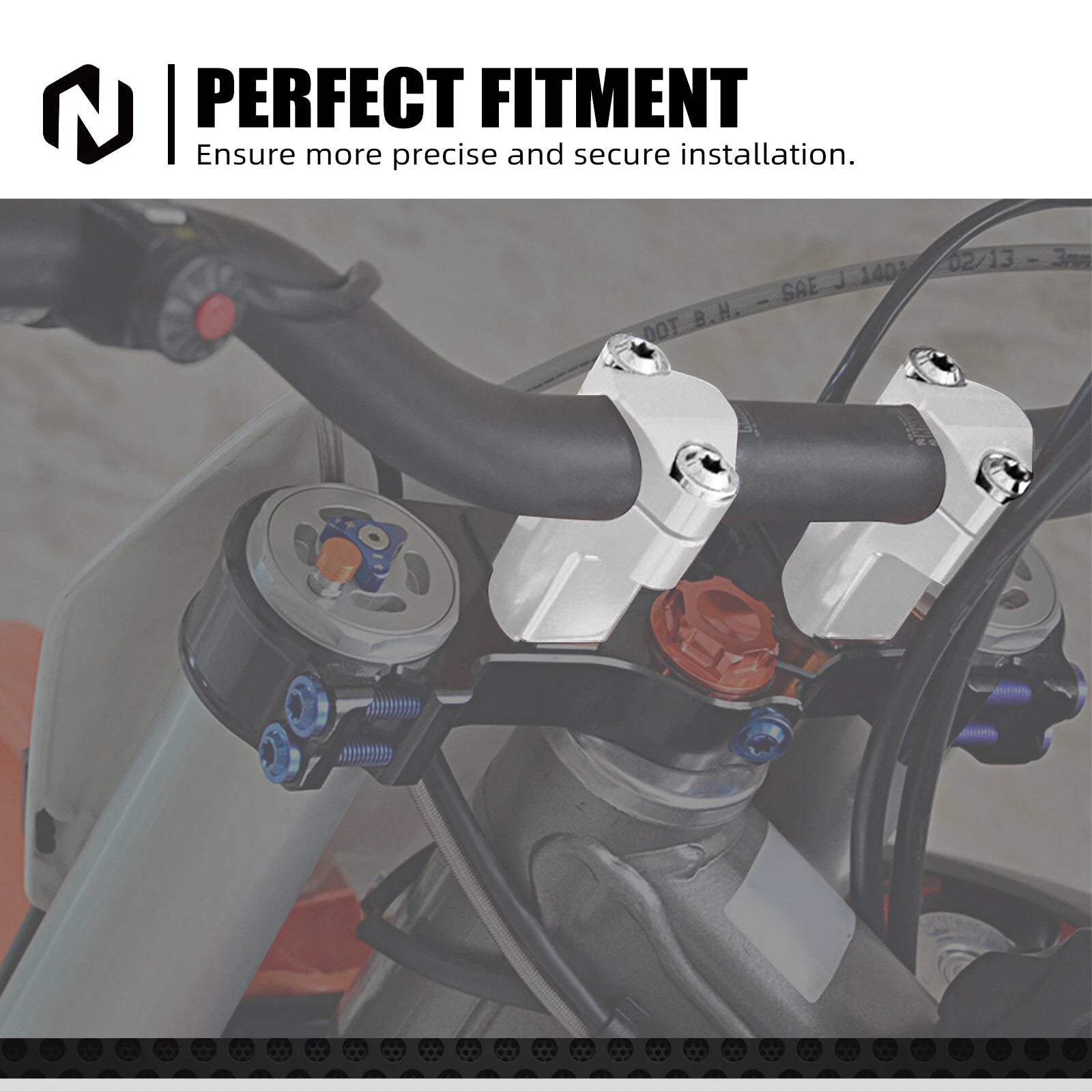 28mm Handlebar Riser Clamp for Husqvarna TE FE 150 250 300 350 450 501 (2016–2023)