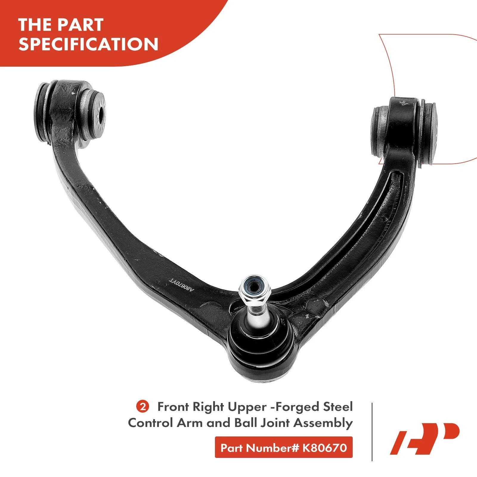 Set of 4 Front Upper Control Arm Sway Bar Links for Chevy Silverado 1500 (2007–2018)