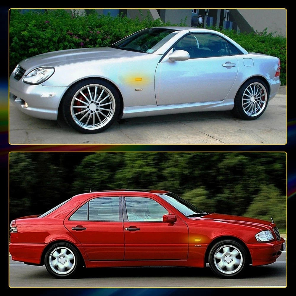 LED Turn Signal Side Marker Lights for Mercedes CLK SLK E-Class