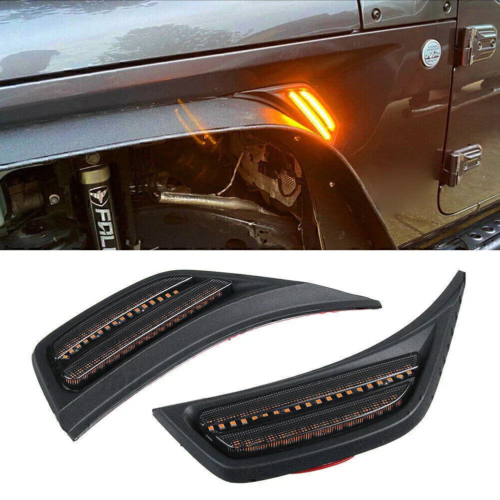 LED Front Fender Side Marker Light for Jeep Wrangler JL (2018-2020)