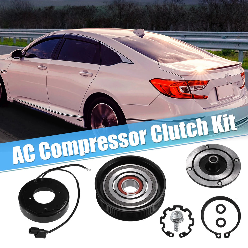 Set of 2 AC Compressor Clutch for Honda Accord (2013–2017) 2.4L
