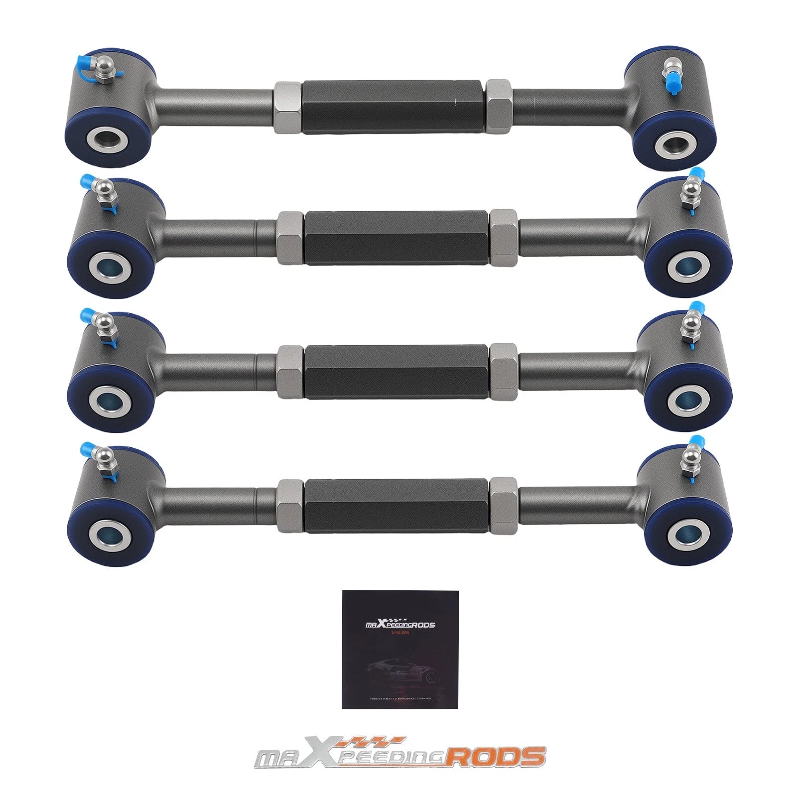 4x Adjustable Rear Camber Toe Arms Kit for Honda Accord (1998–2002)