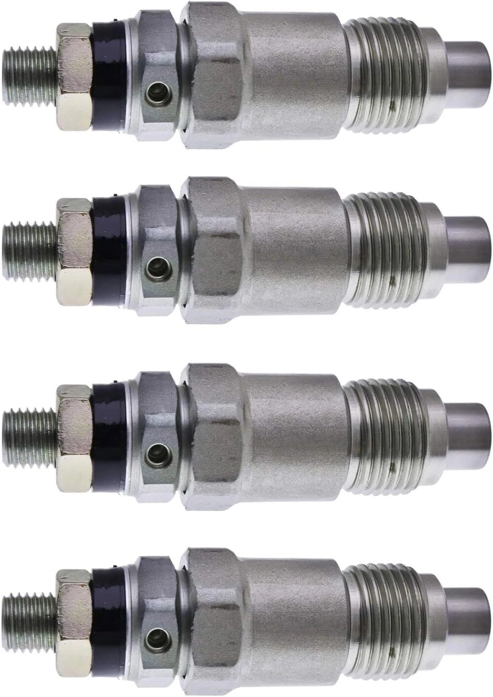 Set of 4 Fuel Injectors for Toyota 3B Diesel Engine (23600-56020, 093500-2480)