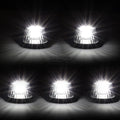 5Pcs Chrome LED Cab Roof Running Lights for F-Series Pickup (1980–1996)