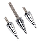 3X Silver 1/2"-20 Windshield Fairing Mounting Spike Bolts for Touring (2014–2025)
