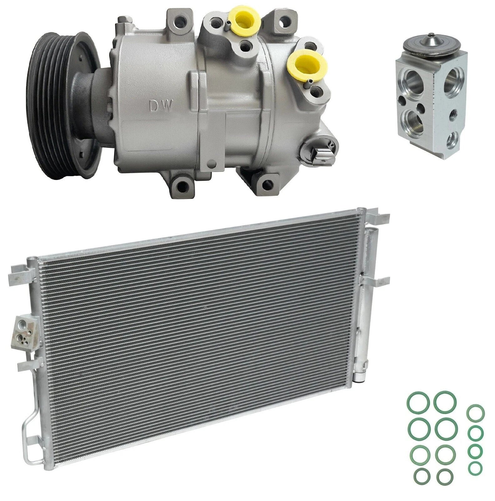 A C Compressor Kit with Condenser for Kia Sportage 2.4L FWD (2019–2019)