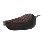Seat Black Red Driver Rider for Harley Sportster XL 883 1200 48 (2010-2022)