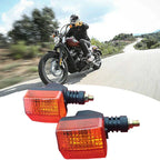 4 x Motorcycle Indicators Yellow Lens for Honda, Yamaha, Suzuki, Kawasaki