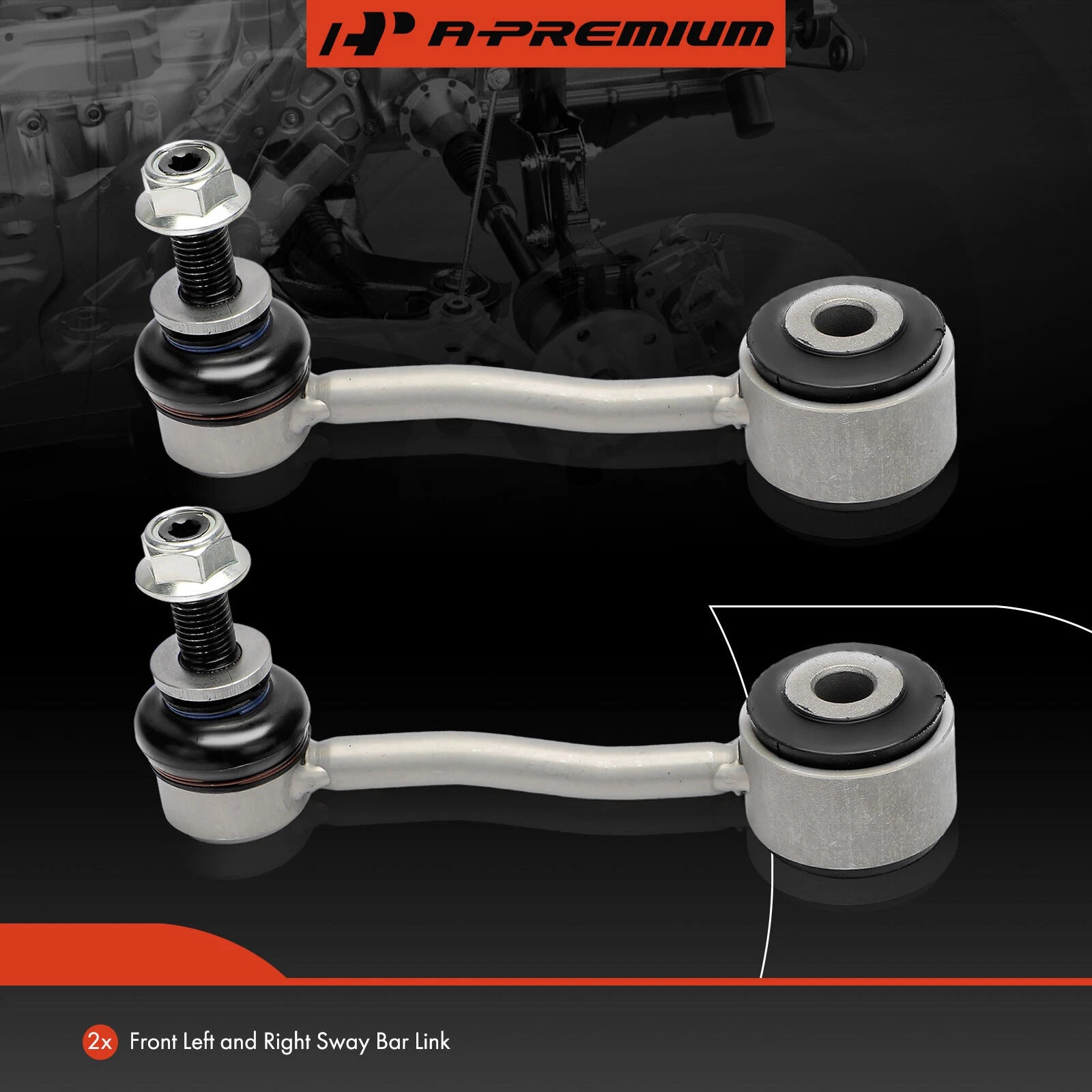 2X Front Sway Bar Link for Jeep JL Wrangler (2018–2024) JT Gladiator (2020–2024)