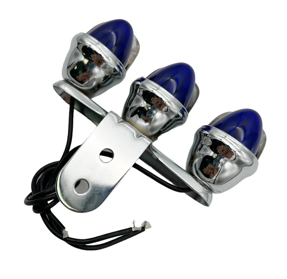 Auxiliary Mini Light Set Blue Watermelon Lenses w Visor for Universal Use