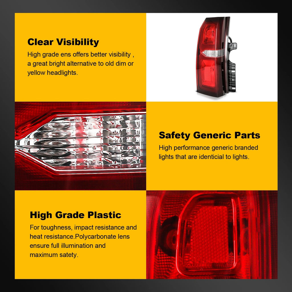 Left Side Tail Light Assembly for Chevrolet Suburban Tahoe (2015–2020)