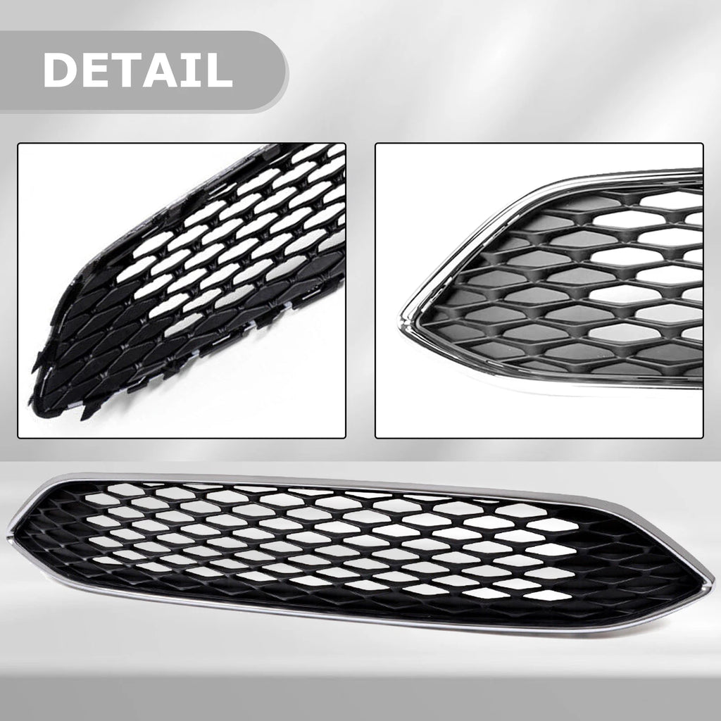 Front Upper Bumper Grille with Chrome Trim for Ford Focus (2015-2018)