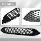 Front Upper Bumper Grille with Chrome Trim for Ford Focus (2015-2018)