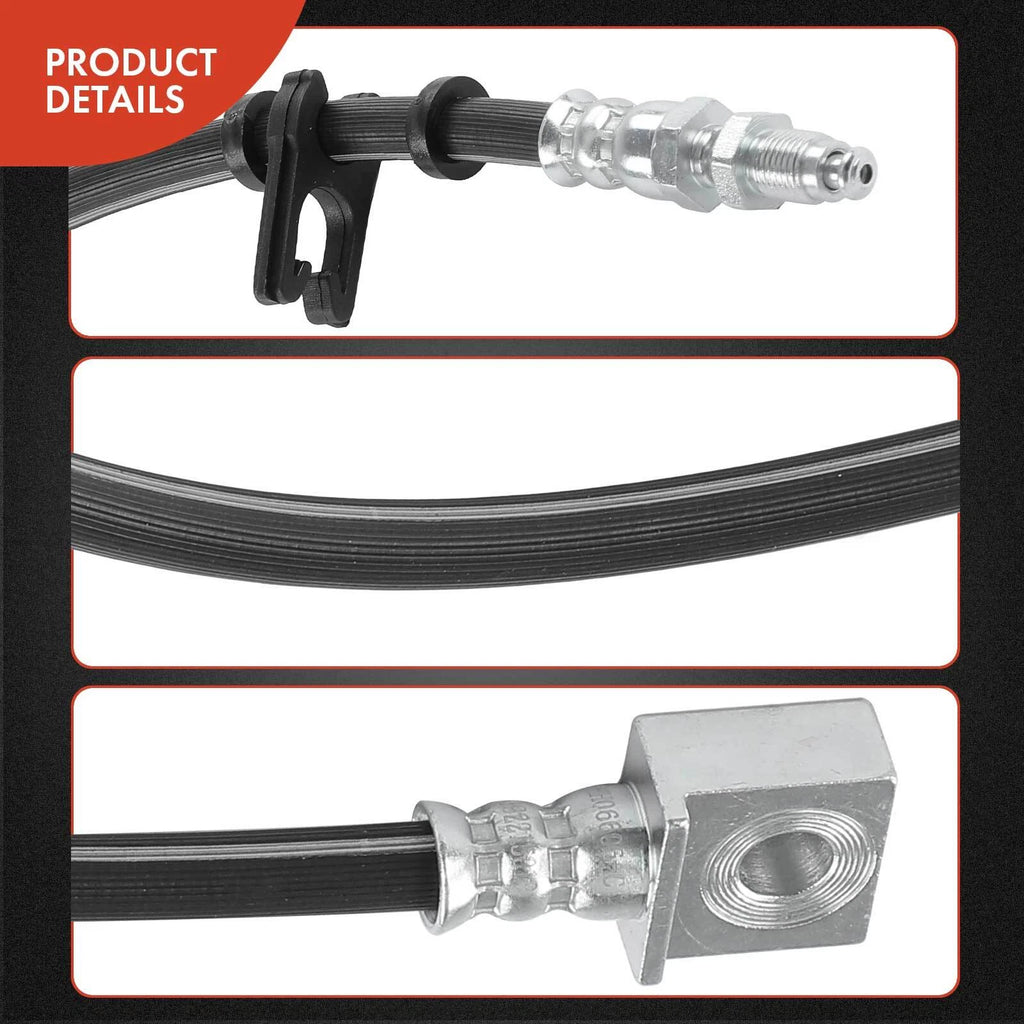 Rear Left Outer Brake Hydraulic Hose for Ford E-150 E-250 E-350 E-450 (1992-2022)