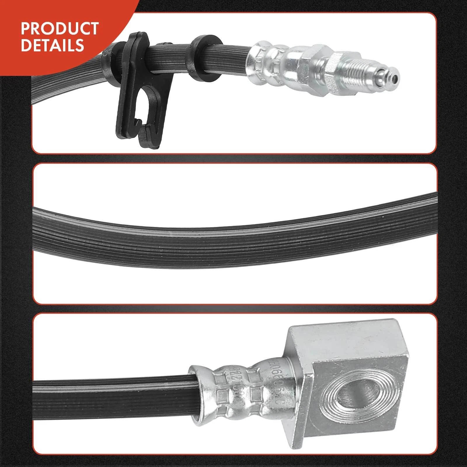 Rear Left Outer Brake Hydraulic Hose for Ford E-150 E-250 E-350 E-450 (1992-2022)
